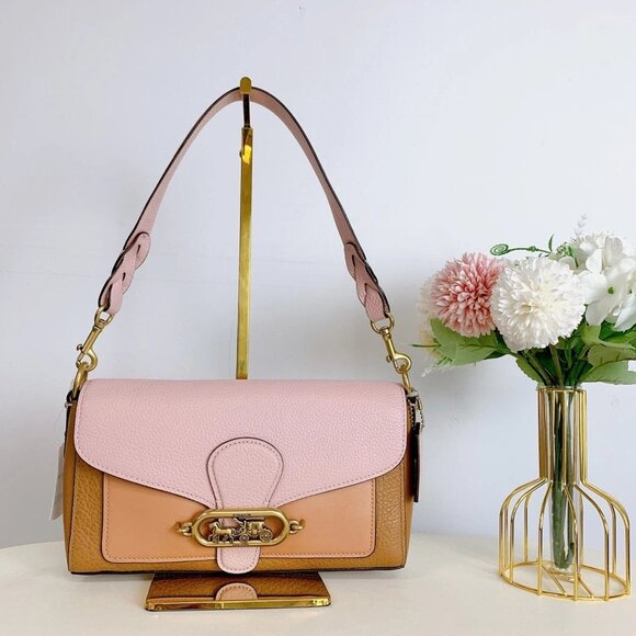 Coach 91070 Small Jade Shoulder Bag in Colorblock Blossom Multi - Picture 3 of 9